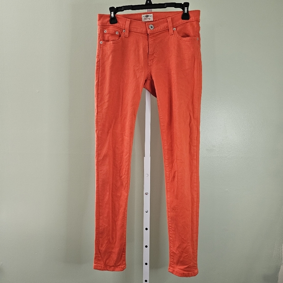 Fossil Denim - Fossil Skinny Jeans Bright Orange Size 28 Mid Rise